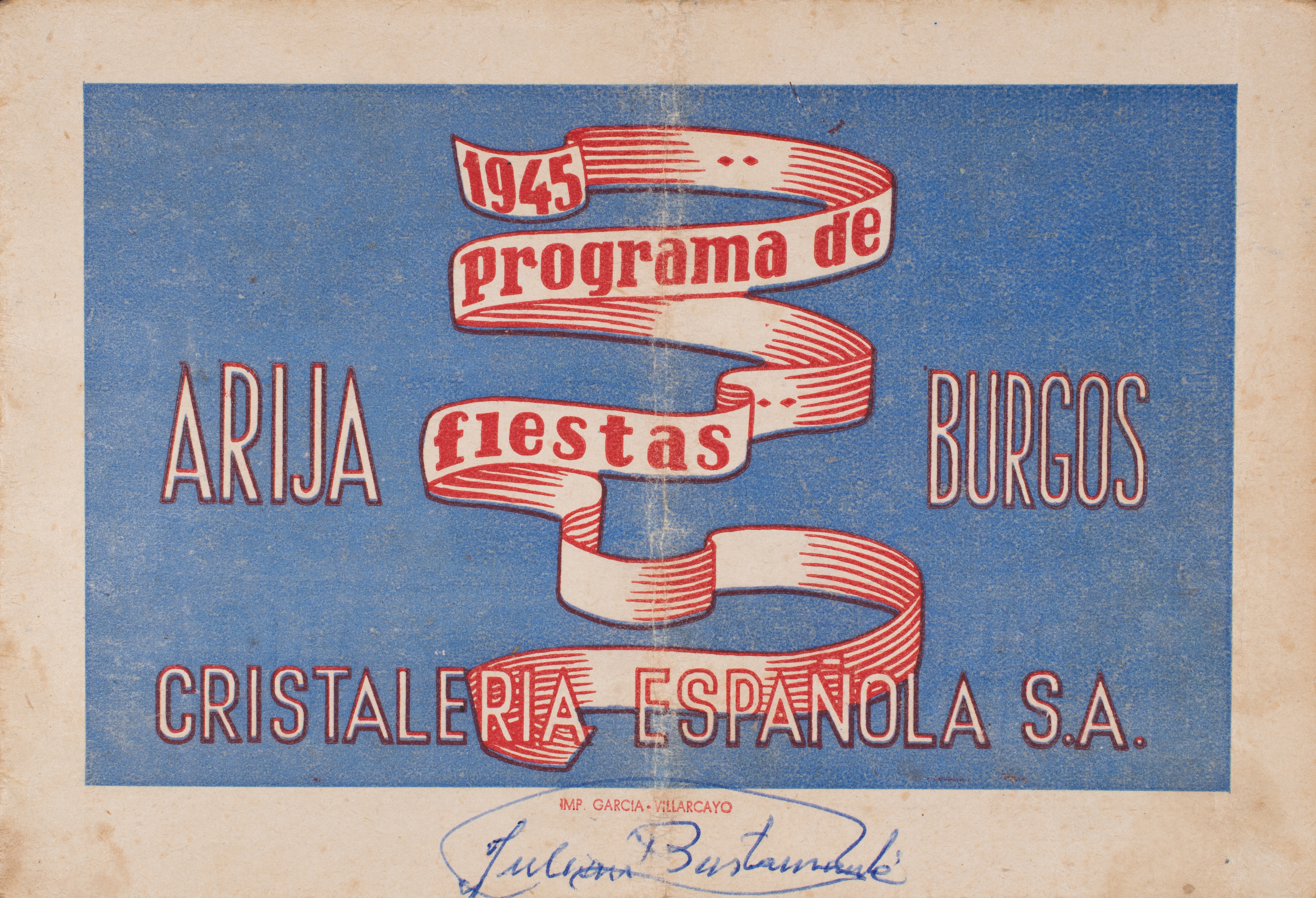 Fiestas de Cristalería Española en Arija (1945)