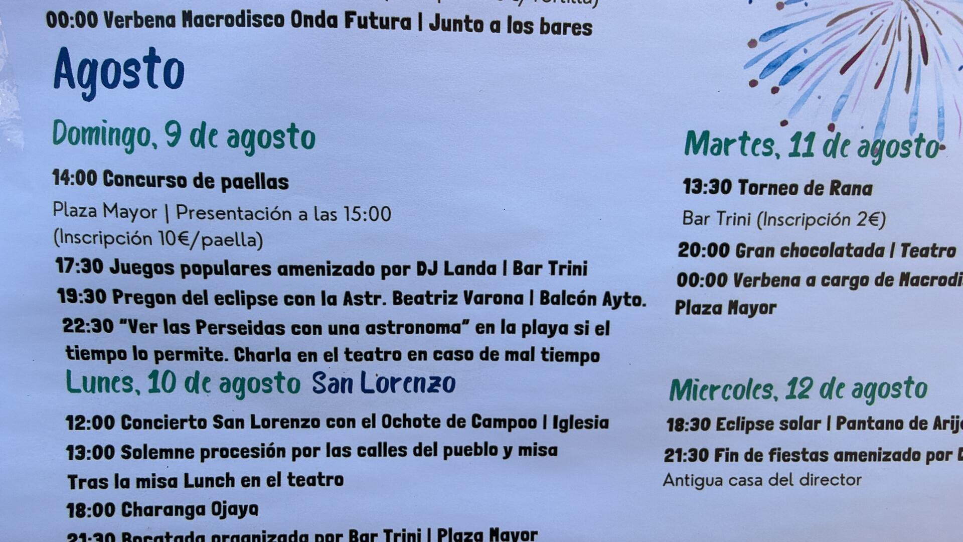 Programa 9 de agosto 